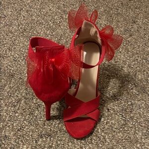 Elegant Red Women's Heels
